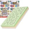 Merkloos 200x Bingokaarten Nummers 1-90 Inclusief 6x Bingo Stiften Blauw/geel/rood -Exporteren spellen-voor winkel 550x552 11
