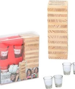 Lifetime Games Drunken Tower Drinkspel - Drankspel - Tipsy Tower Shotspel - Met 4 Shotglazen En 60 Stenen -Exporteren spellen-voor winkel 550x556 1