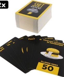 Goliath 2x Shit Happens Voor Sukkels Die Geen Engels Kunnen 18+ - Nederlandstalig Kaartspel - Partyspel - Rangschik Ongewenste Situaties! -Exporteren spellen-voor winkel 550x557 2