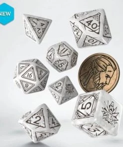 Q Workshop Witcher Polydice Set - Geralt, The White Wolf