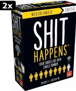 Goliath 2x Shit Happens Voor Sukkels Die Geen Engels Kunnen 18+ - Nederlandstalig Kaartspel - Partyspel - Rangschik Ongewenste Situaties! -Exporteren spellen-voor winkel 550x643 3