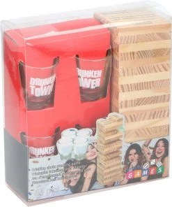 Lifetime Games Drunken Tower Drinkspel - Drankspel - Tipsy Tower Shotspel - Met 4 Shotglazen En 60 Stenen -Exporteren spellen-voor winkel 550x656 1