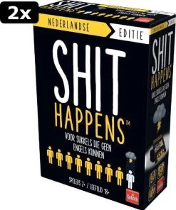 Goliath 2x Shit Happens Voor Sukkels Die Geen Engels Kunnen 18+ - Nederlandstalig Kaartspel - Partyspel - Rangschik Ongewenste Situaties! -Exporteren spellen-voor winkel 550x662