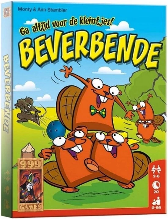 Merkloos Spellenbundel - 2 Stuks - Beverbende & Cluedo Junior 4 Merkloos Spellenbundel - 2 Stuks - Beverbende & Cluedo Junior - Afbeelding 2