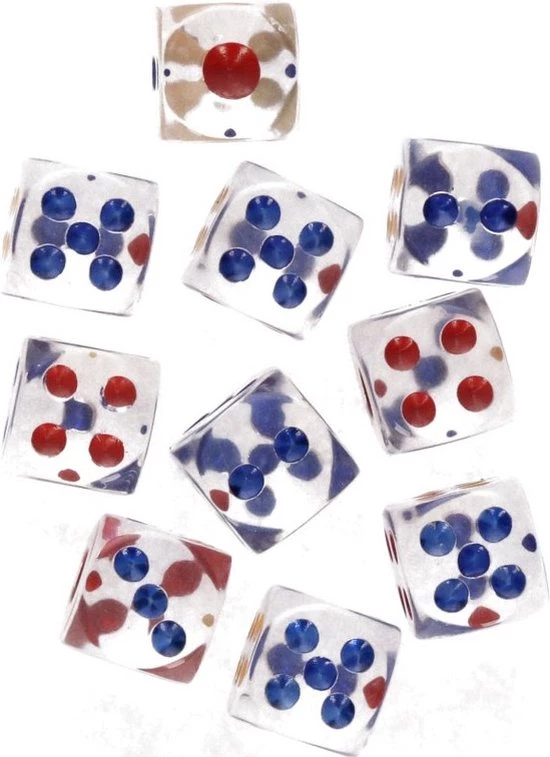 Merkloos Speelgoed Dobbelstenen 10 Stuks Op Blisterkaart Transparant - Familiespellen - Dobbelen - Dobbelspellen 3 Merkloos Speelgoed Dobbelstenen 10 Stuks Op Blisterkaart Transparant - Familiespellen - Dobbelen - Dobbelspellen