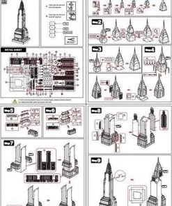 Fascination Metalen Bouwpakket Metal Earth Icx014 Iconx Chrysler Building -Exporteren spellen-voor winkel 550x784