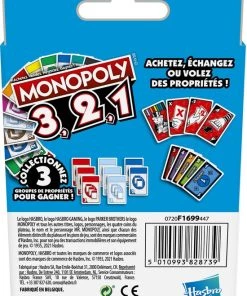 Monopoly 3, 2, 1 - Franstalig Kaartspel -Exporteren spellen-voor winkel 550x785