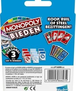 Merkloos Monopoly Bieden - Kaartspel -Exporteren spellen-voor winkel 550x789