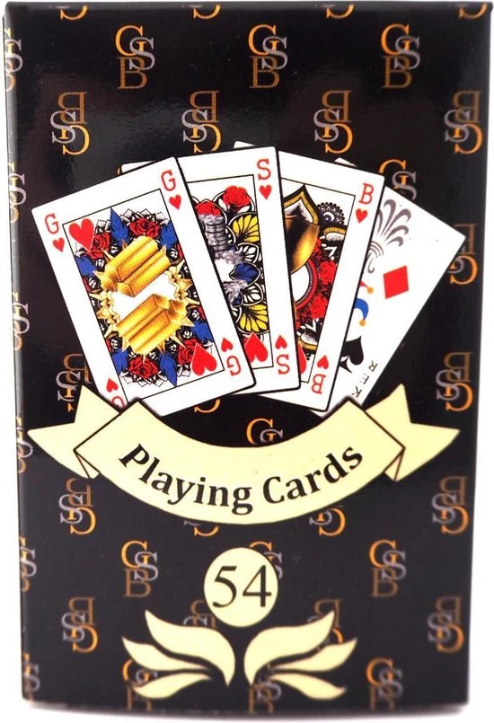 GSB Genderneutrale Speelkaarten - Signature Zwart - Enkel Pak In Tuckbox 4 GSB Genderneutrale Speelkaarten - Signature Zwart - Enkel Pak In Tuckbox - Afbeelding 2