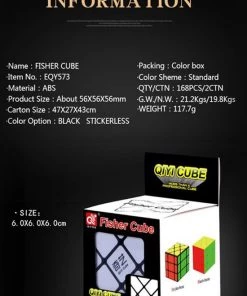 Qiyi Fisher 3x3 Stickerless 37 Qiyi Fisher 3x3 Stickerless -Exporteren spellen-voor winkel 550x812 5