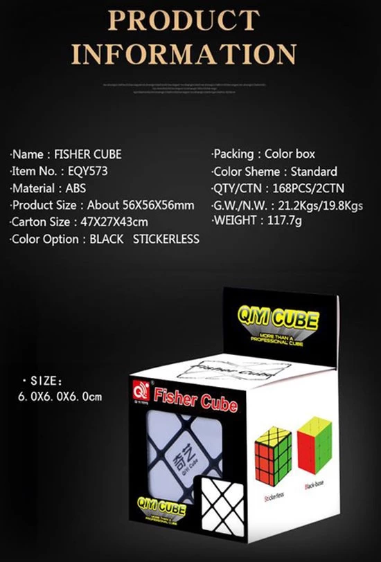 Qiyi Fisher 3x3 Stickerless 15 Qiyi Fisher 3x3 Stickerless - Afbeelding 13