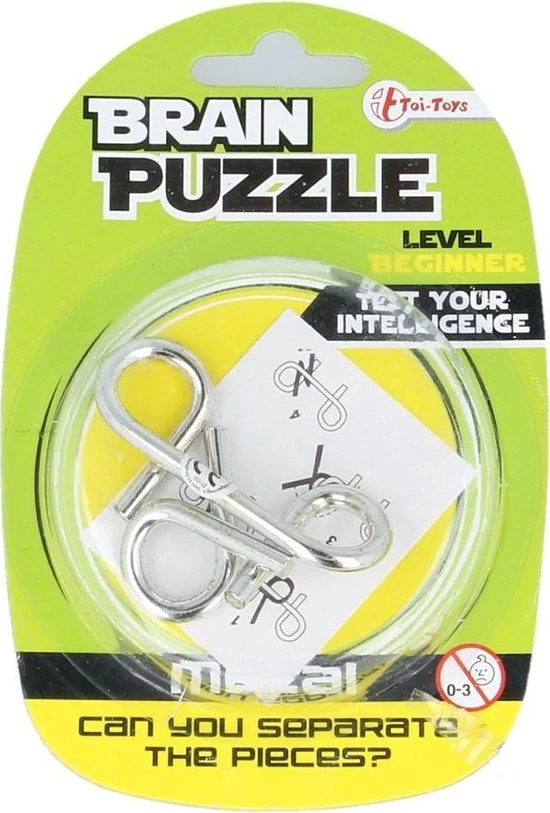 Toi-Toys Toi Toys Brain Puzzel Metaal 7 Toi-Toys Toi Toys Brain Puzzel Metaal - Afbeelding 5