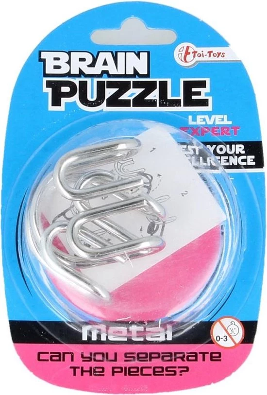 Toi-Toys Toi Toys Brain Puzzel Metaal 4 Toi-Toys Toi Toys Brain Puzzel Metaal - Afbeelding 2