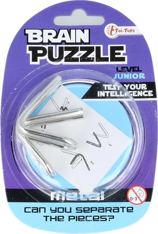Toi-Toys Toi Toys Brain Puzzel Metaal 5 Toi-Toys Toi Toys Brain Puzzel Metaal - Afbeelding 3