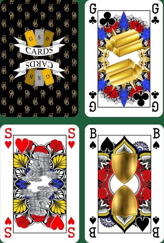 GSB Genderneutrale Speelkaarten - Signature Zwart - Enkel Pak In Tuckbox 9 GSB Genderneutrale Speelkaarten - Signature Zwart - Enkel Pak In Tuckbox - Afbeelding 7