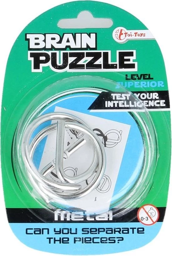 Toi-Toys Toi Toys Brain Puzzel Metaal 3 Toi-Toys Toi Toys Brain Puzzel Metaal