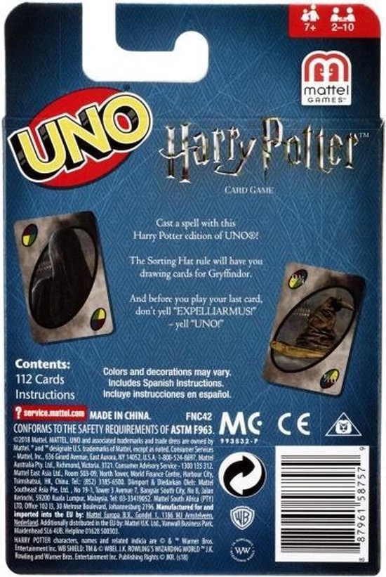 Mattel Games UNO Harry Potter Kaartspel 112-delig (en) 6 Mattel Games UNO Harry Potter Kaartspel 112-delig (en) - Afbeelding 4