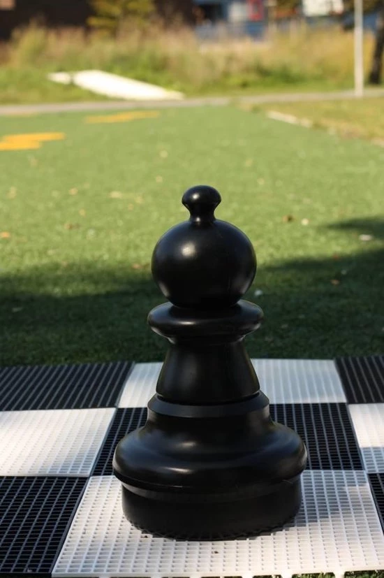 New Schaakstuk, Pion, 42 Cm, Zwart 4 New Schaakstuk, Pion, 42 Cm, Zwart - Afbeelding 2